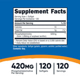 Nutricost Phosphatidylcholine Softgels bottle side view