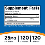 Nutricost Policosanol Capsules 25mg ingredient list