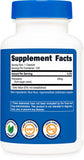 Nutricost Policosanol Capsules on a wooden table with natural background