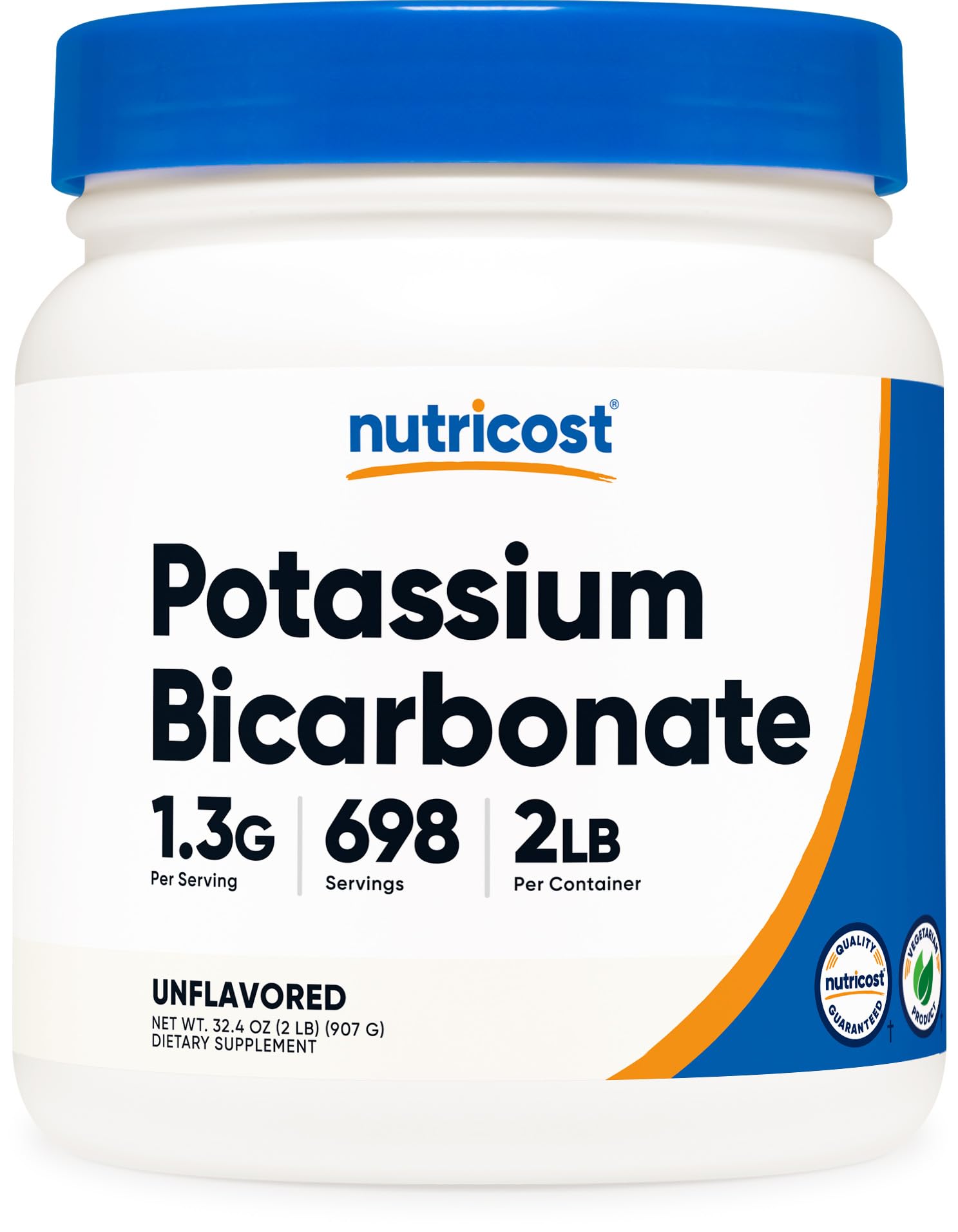 Nutricost Potassium Bicarbonate Powder 2 LB front view