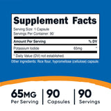 Nutricost Potassium Iodide Capsules 90 count bottle