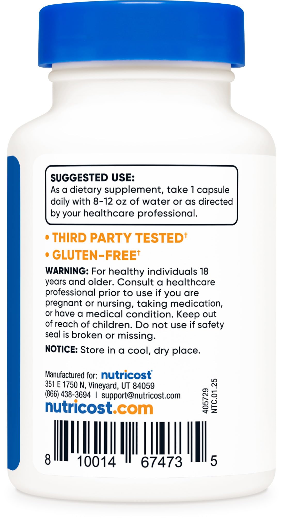 Nutricost Potassium Iodide Capsules ingredients list