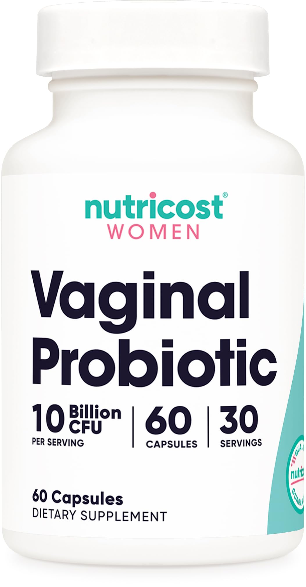 Nutricost Probiotics Acidophilus 10 Billion CFU 60 Capsules front view