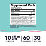 Nutricost Probiotics Acidophilus 60 Capsules side view