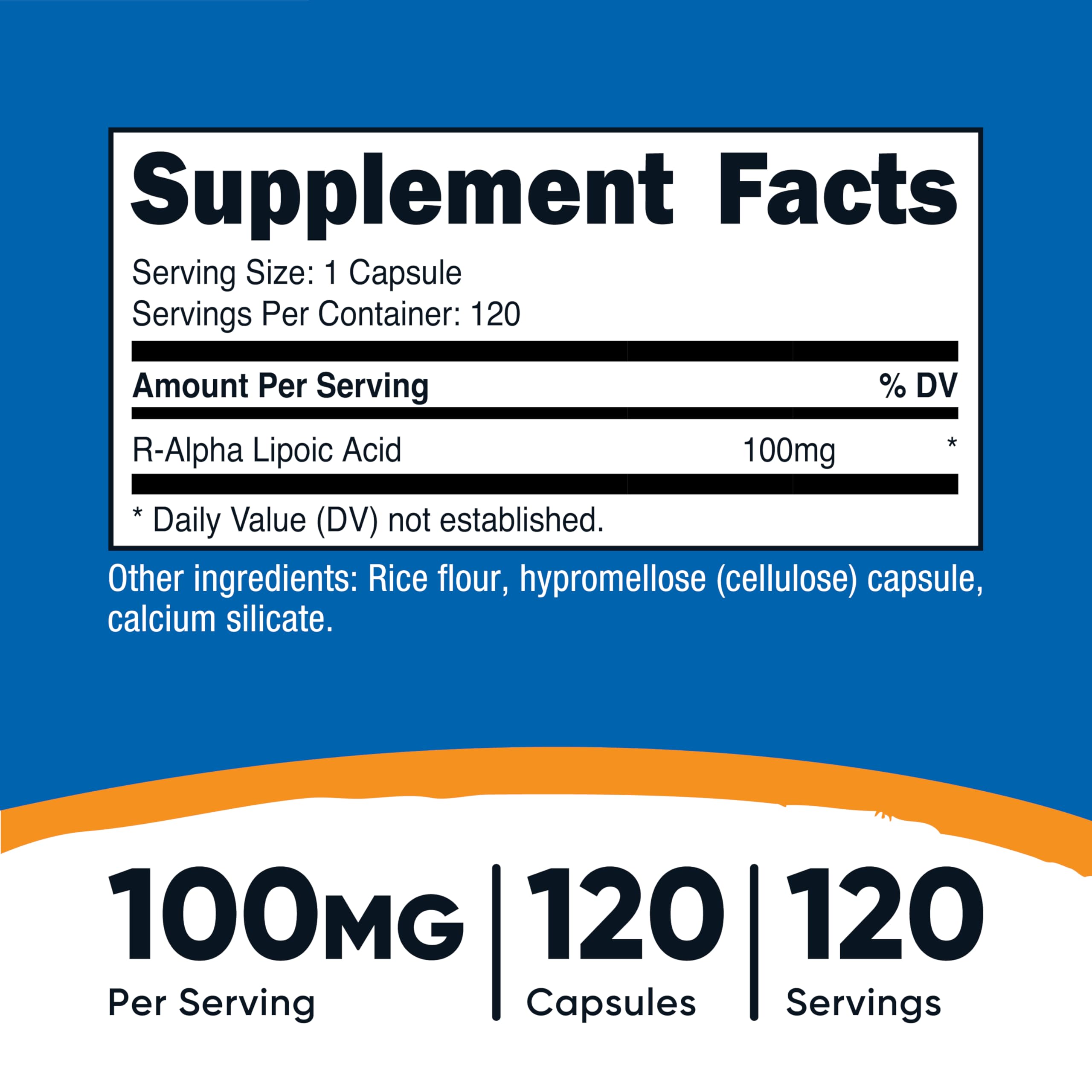 Nutricost R-Alpha Lipoic Acid bottle with label