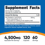 Nutricost Red Raspberry Leaf Extract bottle side view with labels