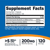 Nutricost Saccharomyces Boulardii bottle with capsules