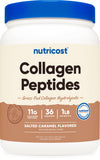 Nutricost Salted Caramel Collagen Powder front view packaging