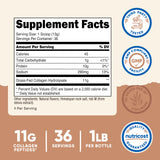 Nutricost Salted Caramel Collagen Powder scoop included