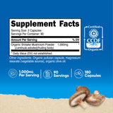 Nutricost Shiitake Mushroom Capsules 180 count bottle