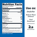 Nutricost Sodium Citrate 2 LBS bottle side view