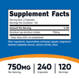 Nutricost Strontium Citrate bottle with 240 capsules