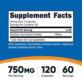 Nutricost Strontium Citrate bottle with label