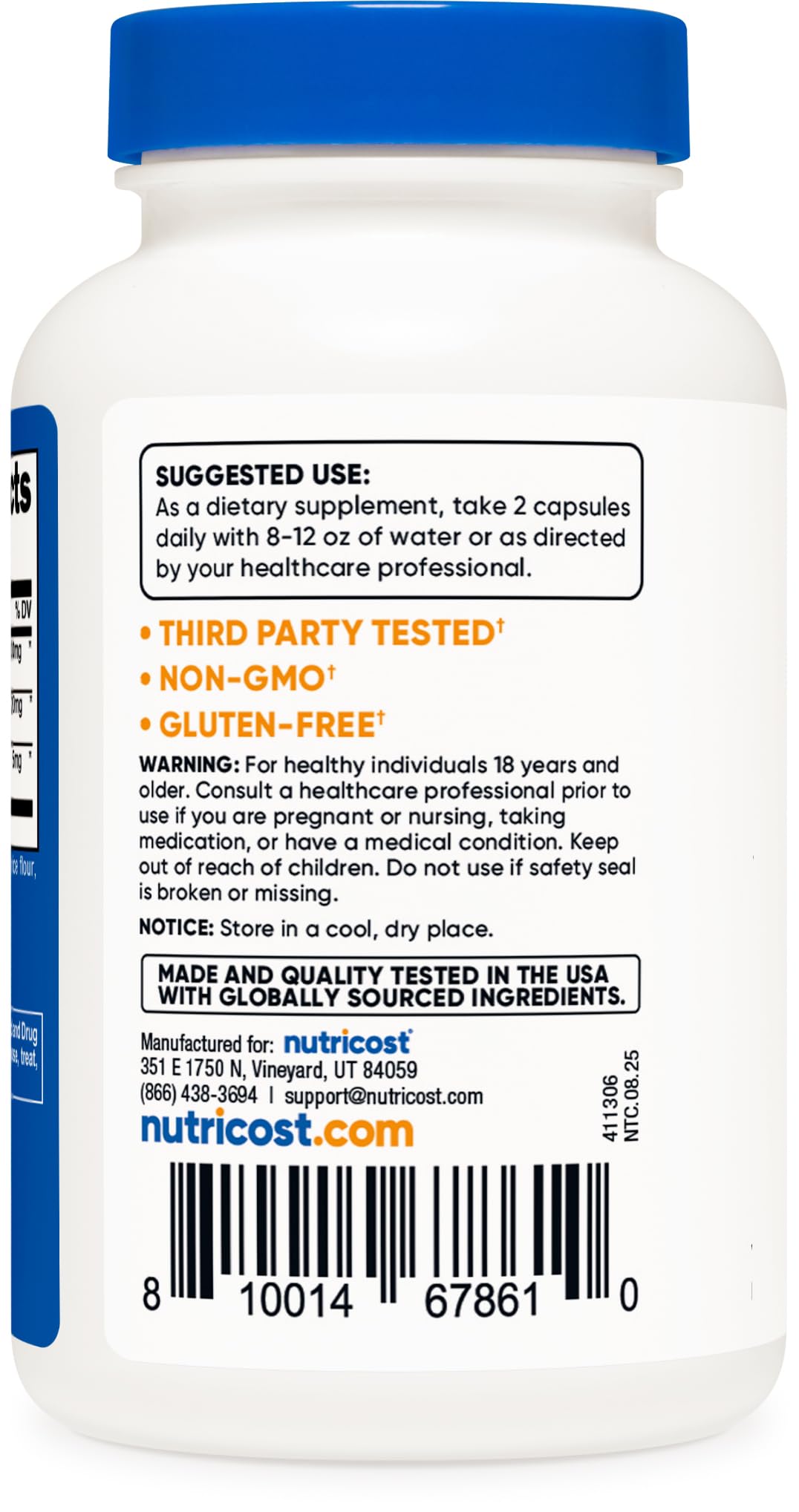Nutricost Tongkat Ali 1000mg capsules on a wooden table