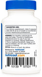 Nutricost Uridine Monophosphate 600mg 60 Capsules opened bottle with capsules