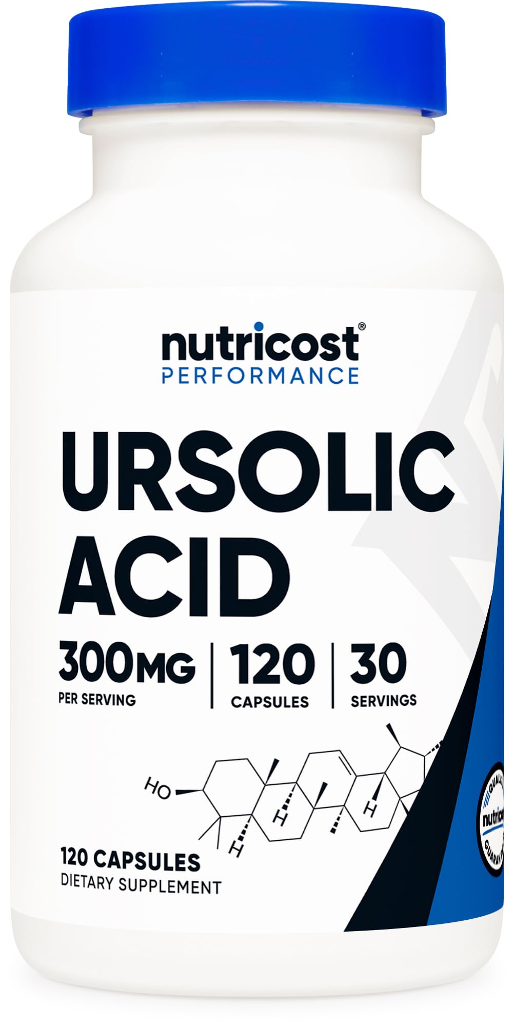 Nutricost Ursolic Acid 300mg 120 Capsules front view