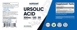 Nutricost Ursolic Acid bottle with a green background