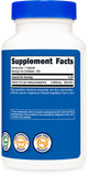 Nutricost Vitamin B12 5000mcg nutritional information on bottle
