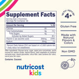Nutricost Vitamin C Gummies orange flavour gummies close-up