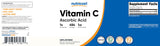 Nutricost Vitamin C Powder nutritional information