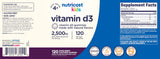 Nutricost Vitamin D3 Gummies bottle with gummies scattered around