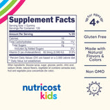 Nutricost Vitamin D3 Gummies side view showing child lock lid