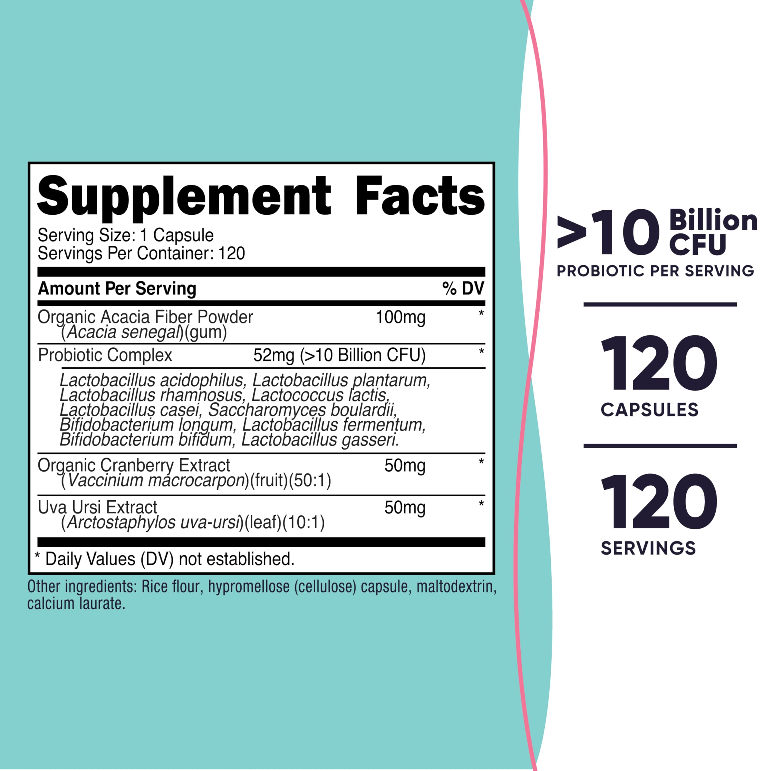 Nutricost Women Probiotic Capsules bottle side view