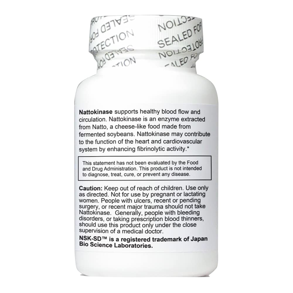 NutriCrafters Nattokinase vegetarian capsules close-up