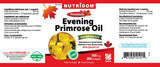 Nutridom Evening Primrose Oil 168g back view with ingredients