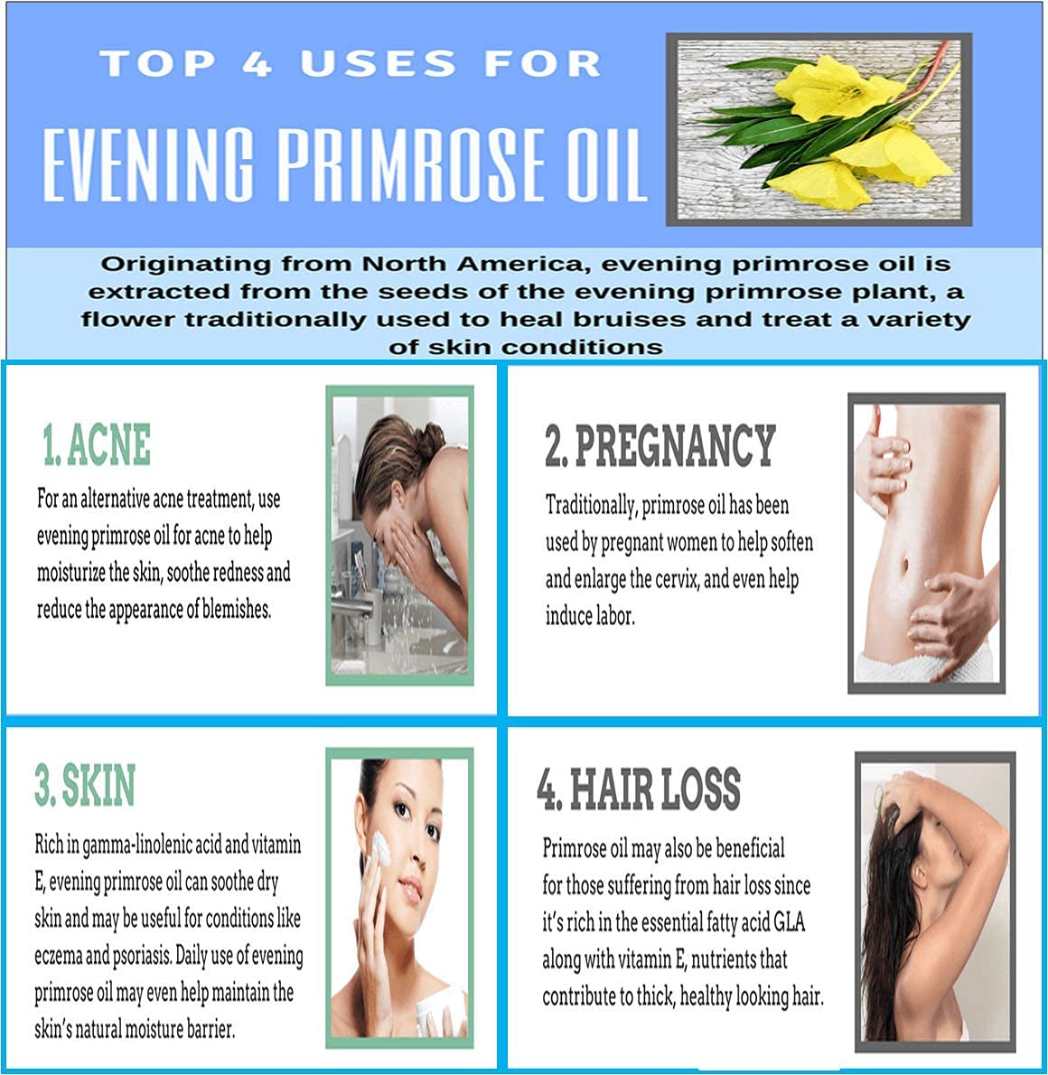 Nutridom Evening Primrose Oil 168g with measuring spoon