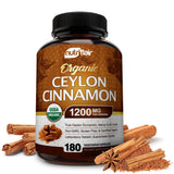 NutriFlair Ceylon Cinnamon 180 capsules front view