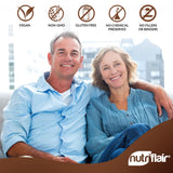 NutriFlair Ceylon Cinnamon capsules in a hand