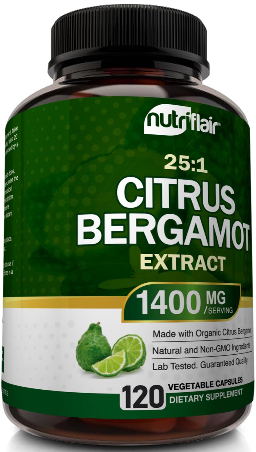 NutriFlair Citrus Bergamot Extract 1400 mg ingredients list