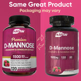 NutriFlair D-Mannose Supplement bottle side view