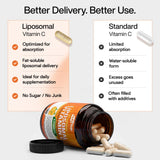 NutriFlair Liposomal Vitamin C 1700mg capsule close-up