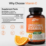 NutriFlair Liposomal Vitamin C 1700mg product details on table