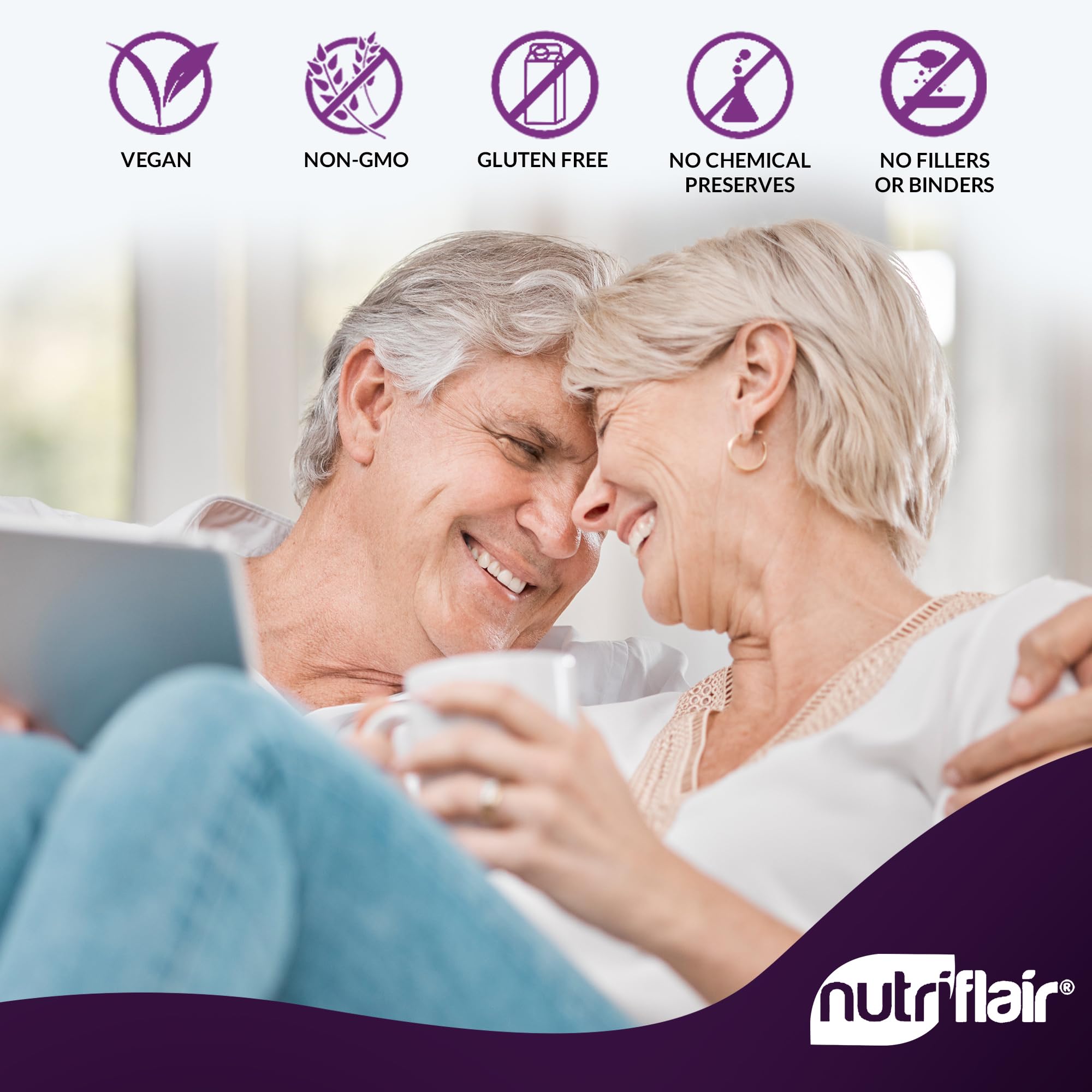 NutriFlair Sambucus Elderberry Capsules 1000mg capsules in hand