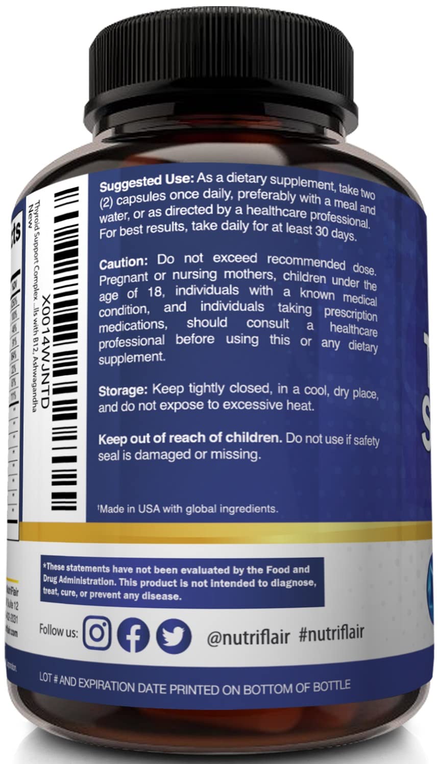 NutriFlair Thyroid Support Supplement in a health setting