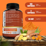 NutriFlair Turmeric Curcumin bottle with label