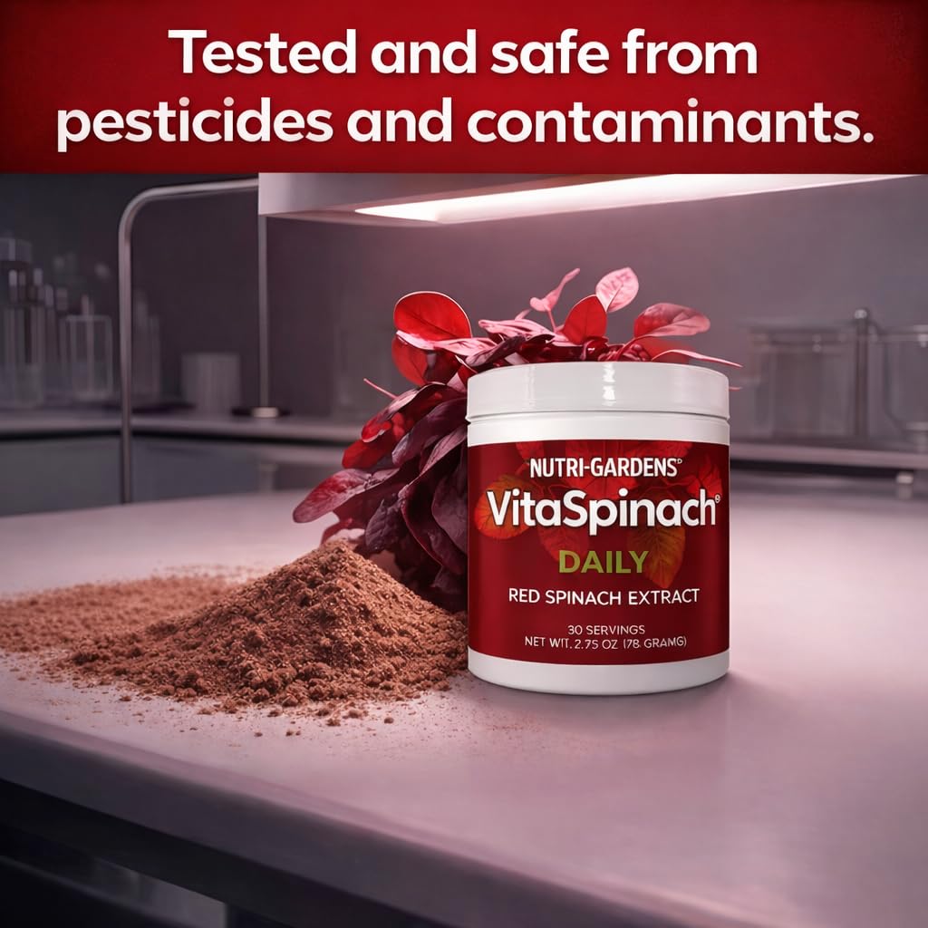 Nutrigardens Vita Spinach Red Spinach Extract nutritional information