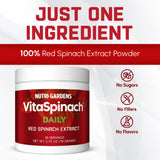 Nutrigardens Vita Spinach Red Spinach Extract on a kitchen counter