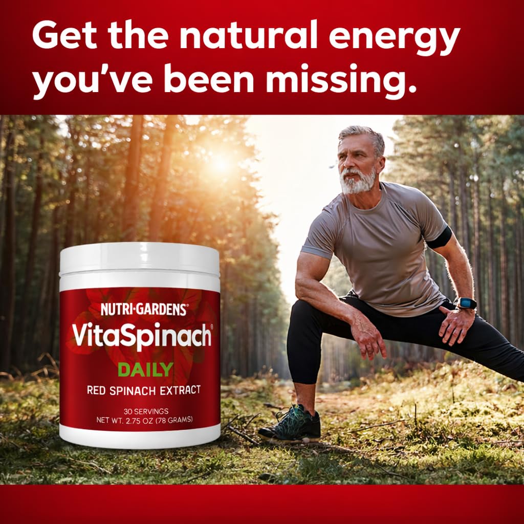 Nutrigardens Vita Spinach Red Spinach Extract with measuring spoon