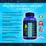 NutriGenomic Naturals CoQ10 100mg supplement capsules