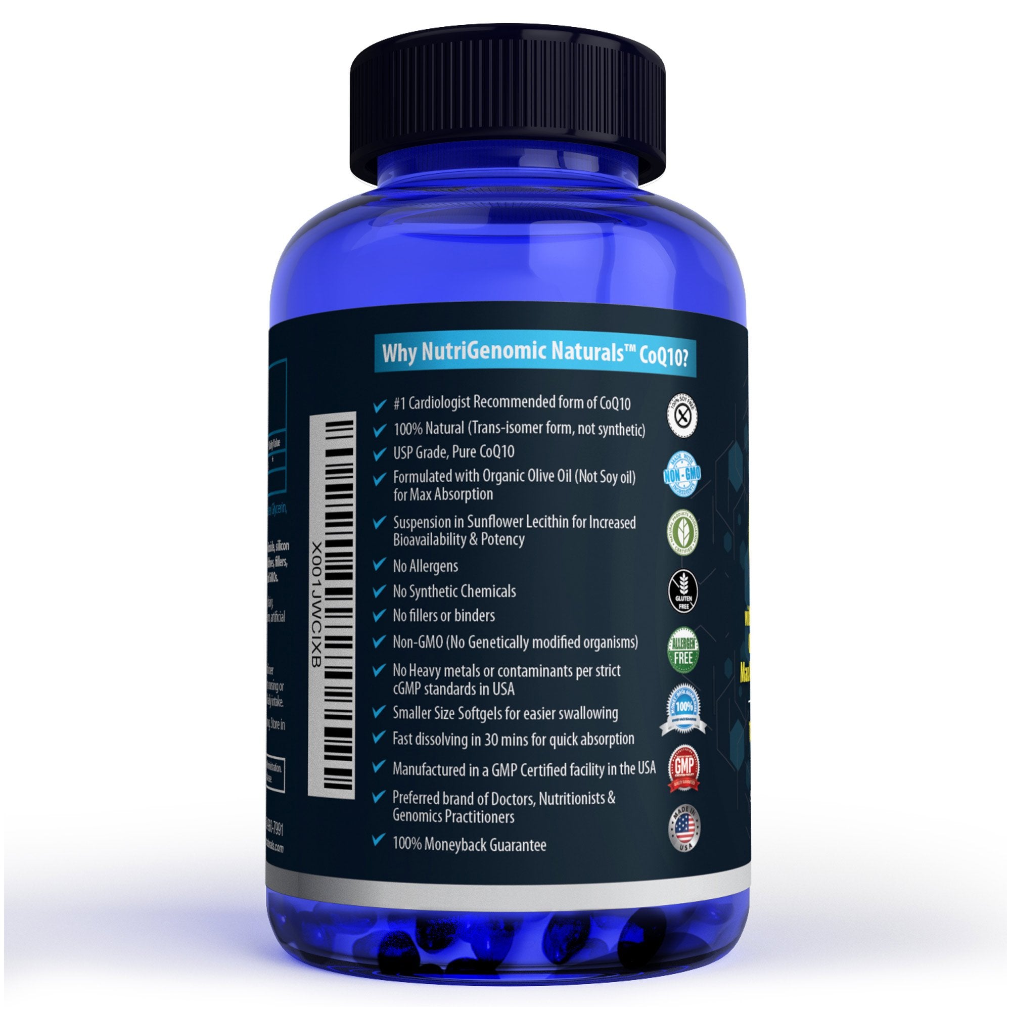 NutriGenomic Naturals CoQ10 100mg supplement lifestyle scene