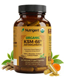Nutrigent Ashwagandha 600mg KSM-66 Organic Capsules front view