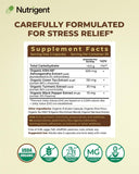 Nutrigent Ashwagandha 600mg KSM-66 Organic Capsules on a wooden table