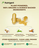 Nutrigent Ashwagandha 600mg KSM-66 Organic Capsules with packaging