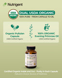 Nutrigent Evening Primrose Oil Capsules back view with ingredient list