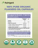 Nutrigent Flaxseed Oil Capsules 500mg packaging