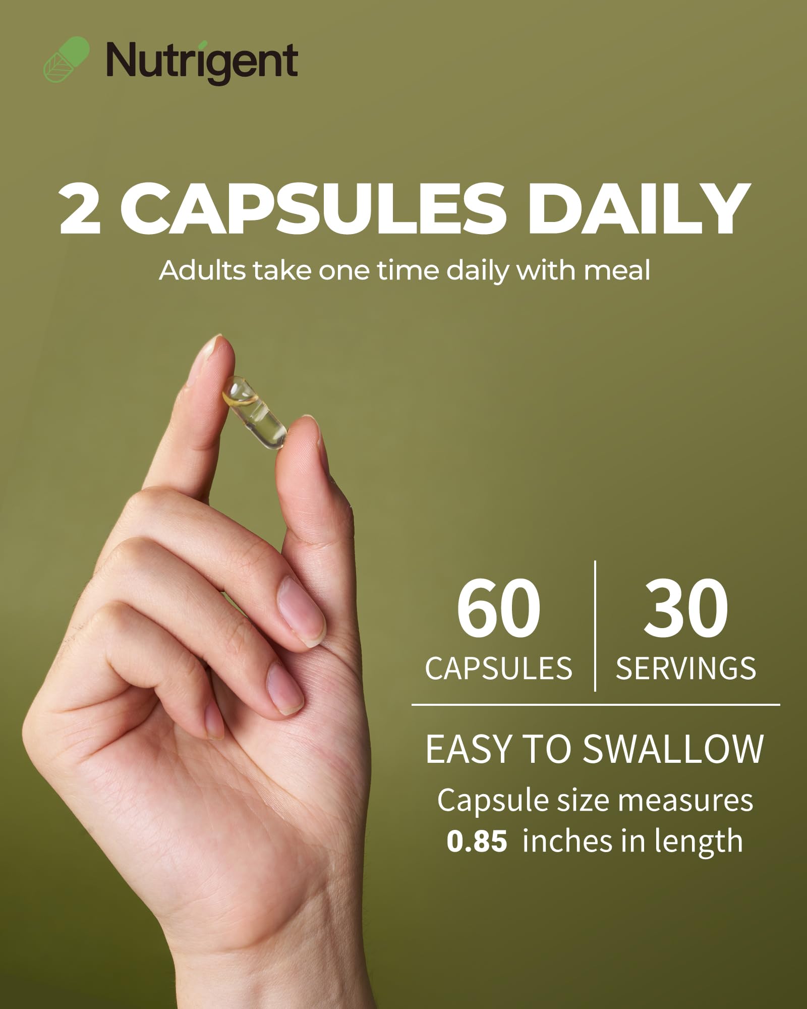Nutrigent Flaxseed Oil Capsules 500mg with a measuring spoon
